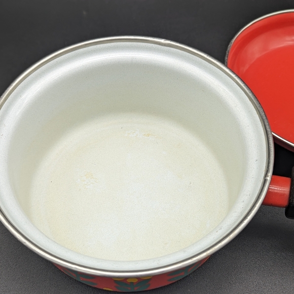 Enamel cooking pot - retro style - Picture 3 of 7